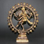 Shiva dansend, brons/messing 19cm